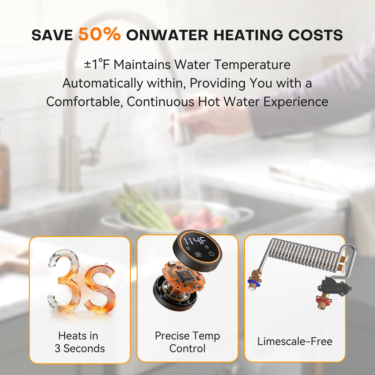 WM09 Plus Smart Point-of-Use Tankless Electric Water Heater