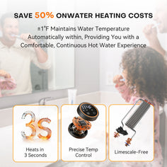 WM12 Plus Smart Tankless Electric Water Heater